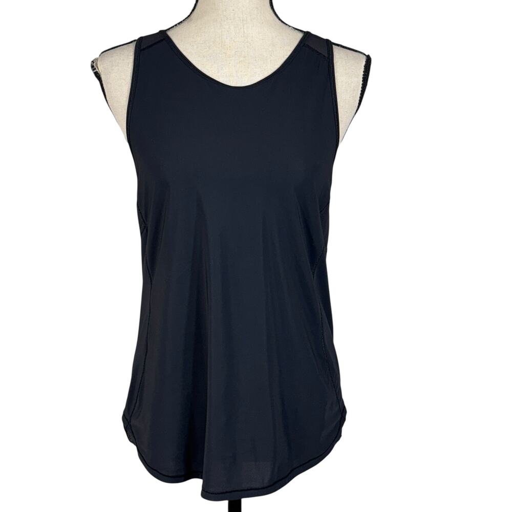 Lululemon SZ 6? Sculpt II Tank Top Lightweight Wicking Stretch Relaxed Fit Black